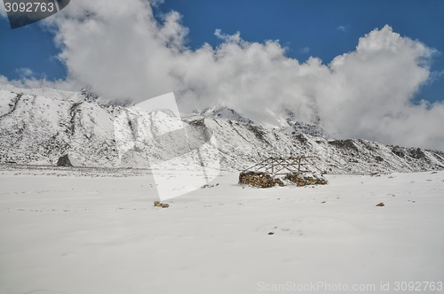 Image of Himalayas near Kanchenjunga