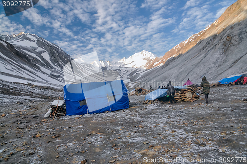 Image of Base camp in Himalayas