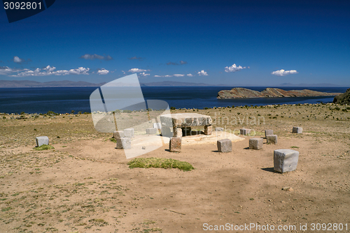 Image of Ancient stones on Isla del Sol