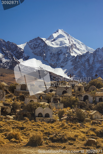 Image of Graveyard below Huayna Potosi