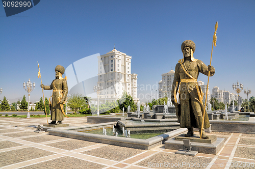 Image of Monument of independence in Ashgabat