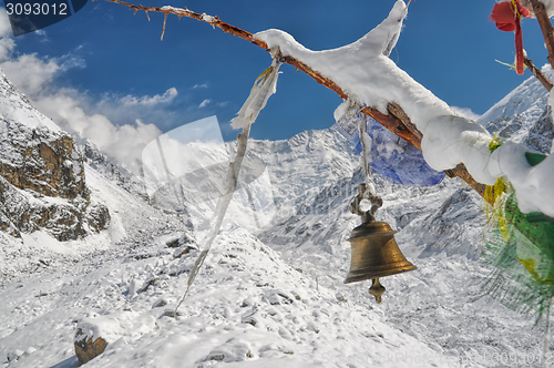 Image of Prayer flags in Himalayas