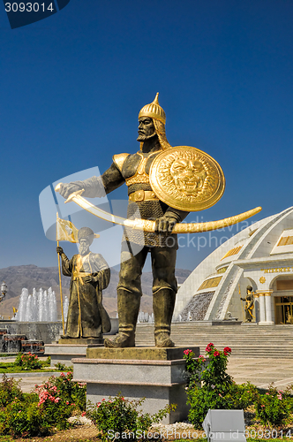Image of Monument of independence in Ashgabat