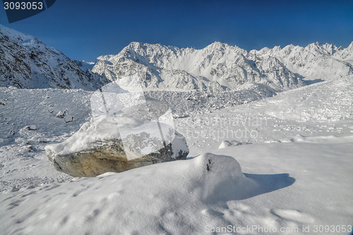 Image of Himalayas near Kanchenjunga