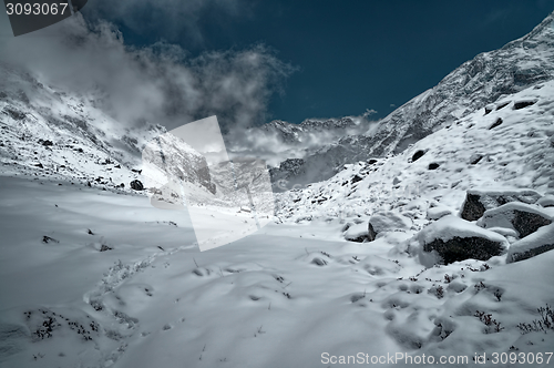 Image of Himalayas near Kanchenjunga