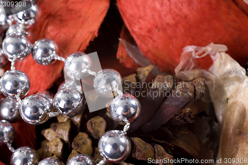 Image of christmas decoration setup