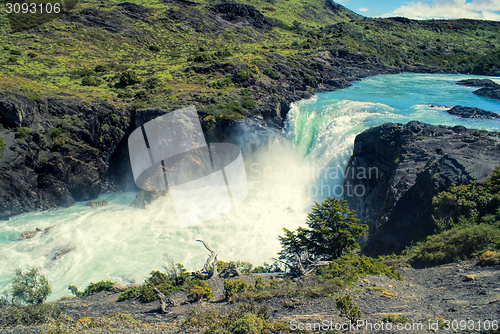 Image of Waterfall in Torres del Paine
