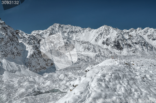 Image of Himalayas near Kanchenjunga