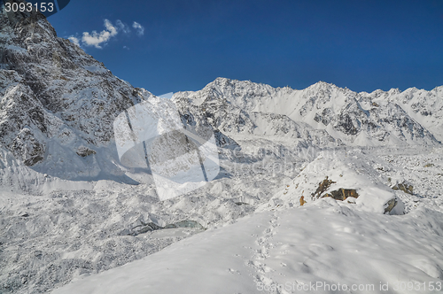 Image of Himalayas near Kanchenjunga