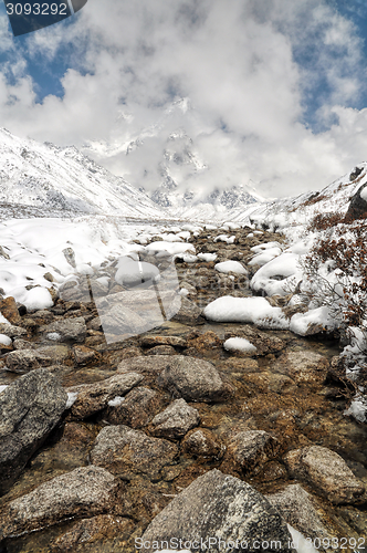 Image of Himalayas near Kanchenjunga