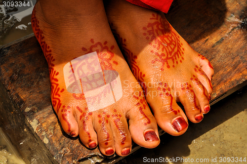Image of Henna on wedding in Bangladesh