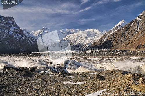 Image of Engilchek glacier in Kyrgyzstan