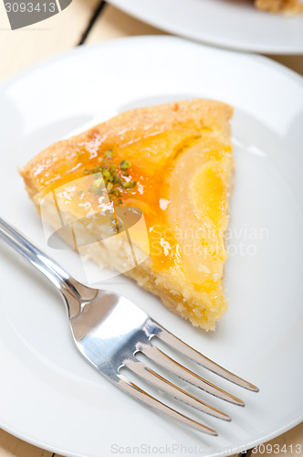 Image of fresh pears pie dessert cake 