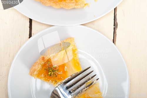 Image of fresh pears pie dessert cake 