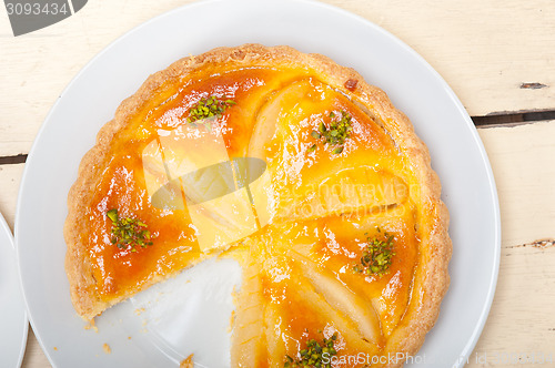 Image of fresh pears pie dessert cake 