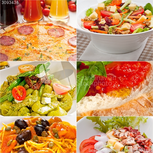 Image of healthy Vegetarian vegan food collage