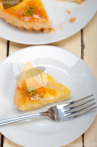 Image of fresh pears pie dessert cake 