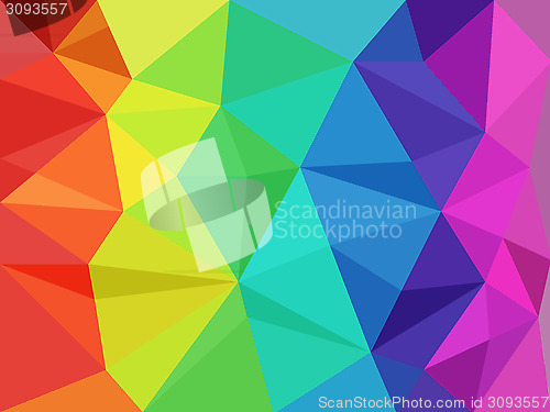 Image of rainbow low poly