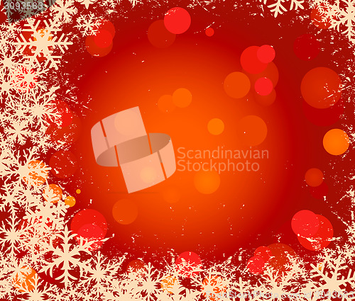 Image of christmas vector background with snowflakes