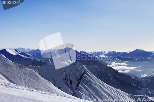Image of Ski slope at morning