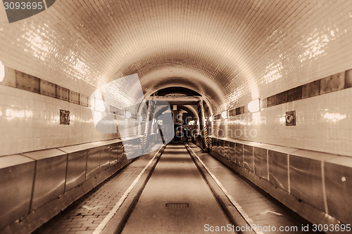 Image of Underground tunnel with light