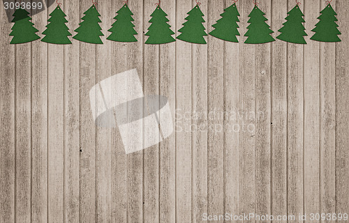 Image of Xmas decoration with christmas trees