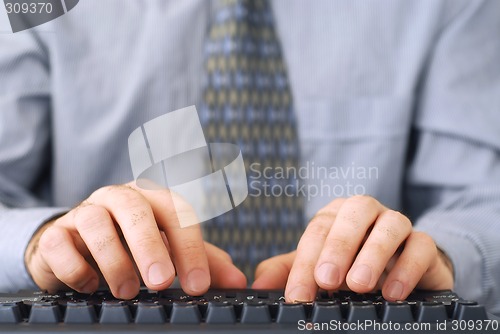 Image of Working on computer