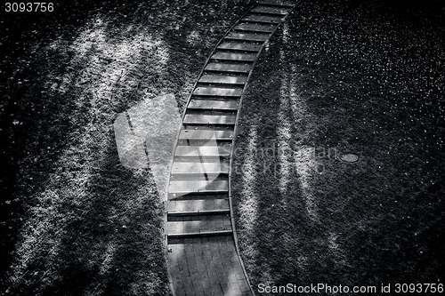 Image of Stairs in black and white