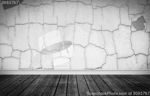 Image of Grunge stage with wooden floor
