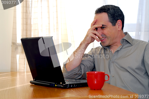 Image of Man with laptop