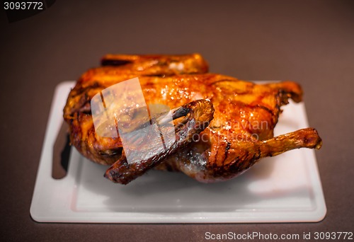 Image of Christmas duck on a table