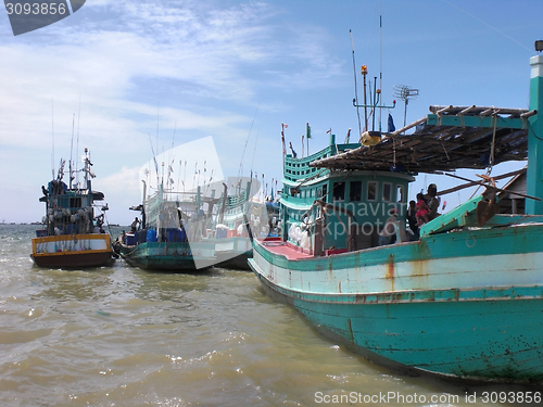 Image of boats at Mekong river