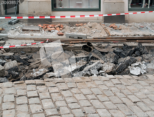 Image of road construction zone