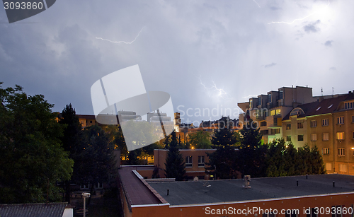 Image of lightning in Pilsen