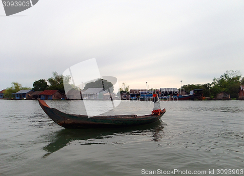 Image of riverside scenery in Laos