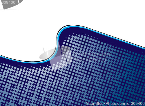 Image of halftone wave illustration