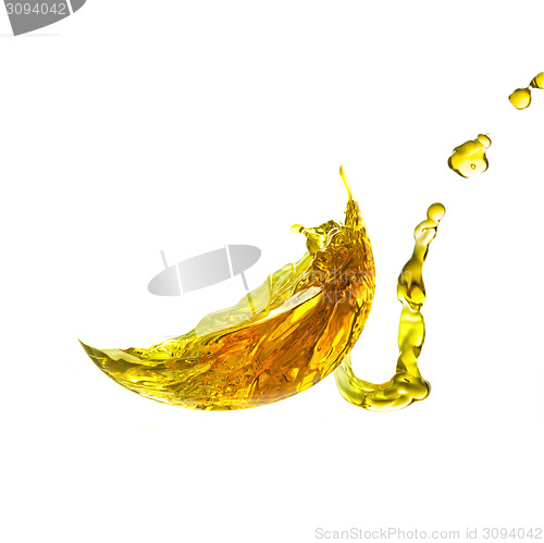 Image of Splashing yellow liquid