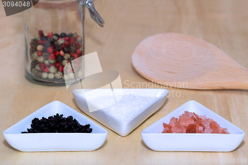 Image of Three types of salt