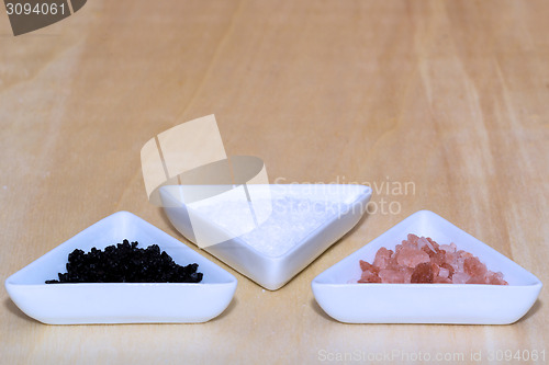 Image of Three types of salt