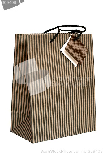 Image of paper shopping bag isolated