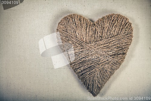 Image of Symbolic heart lies on a background, with place for your text