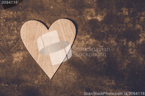 Image of Symbolic heart lies on a background, with place for your text