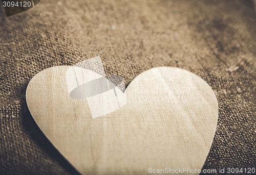 Image of Symbolic heart lies on a background, with place for your text