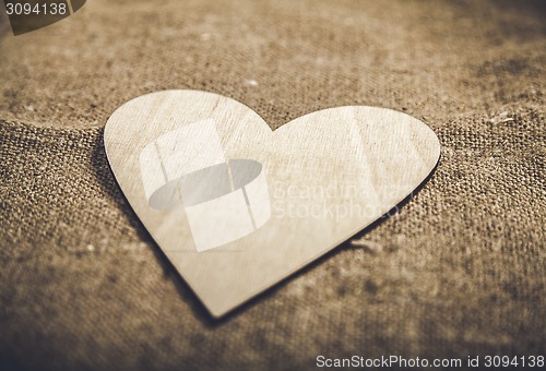 Image of Symbolic heart lies on a background, with place for your text