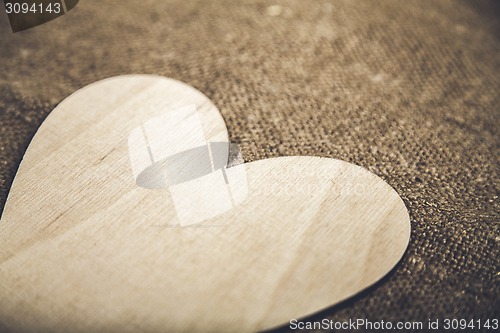 Image of Symbolic heart lies on a background, with place for your text