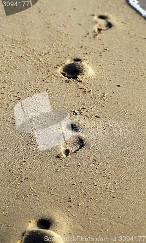 Image of Human traces on sand