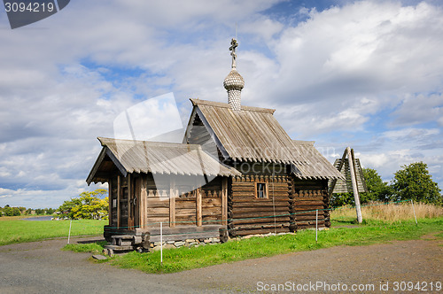 Image of Small wooden church at Kizhi, Russia