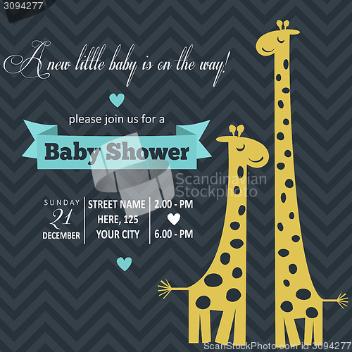 Image of baby boy shower card