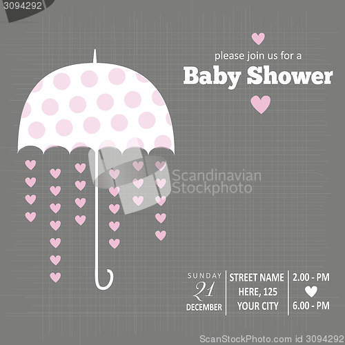 Image of Baby girl invitation for baby shower