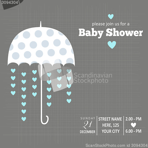 Image of baby boy shower card
